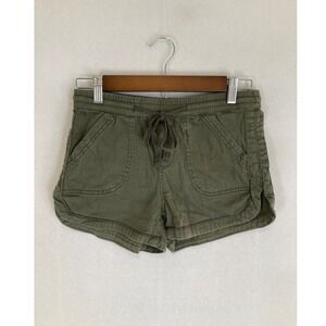 Gorpcore Unionbay Womens Small Olive Green Elastic Drawstring Utility Shorts